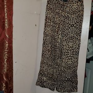 TOPSHOP ,Satin leopard pants